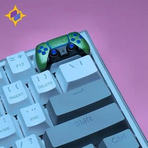 کیکپ کیبورد مکانیکال طرح ps5 controller Green Keycap