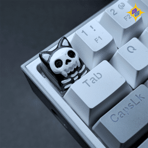 SkullCat halloween keycap
