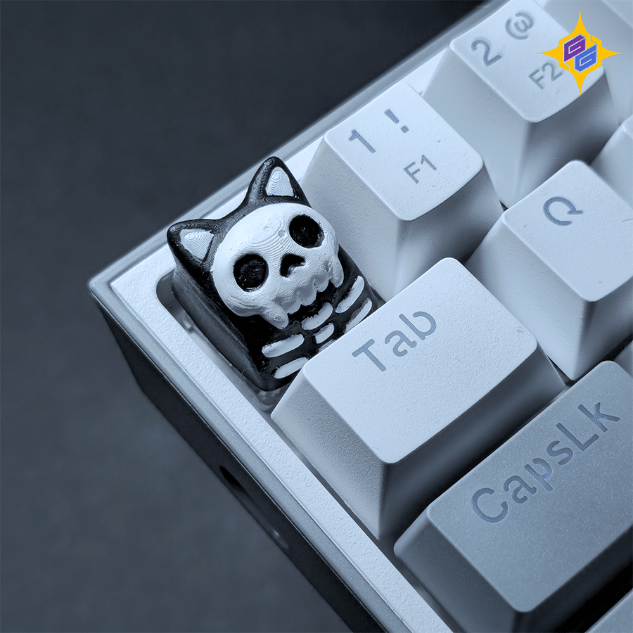 SkullCat halloween keycap