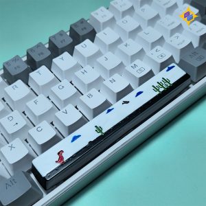 Chrome dinosaur keycap