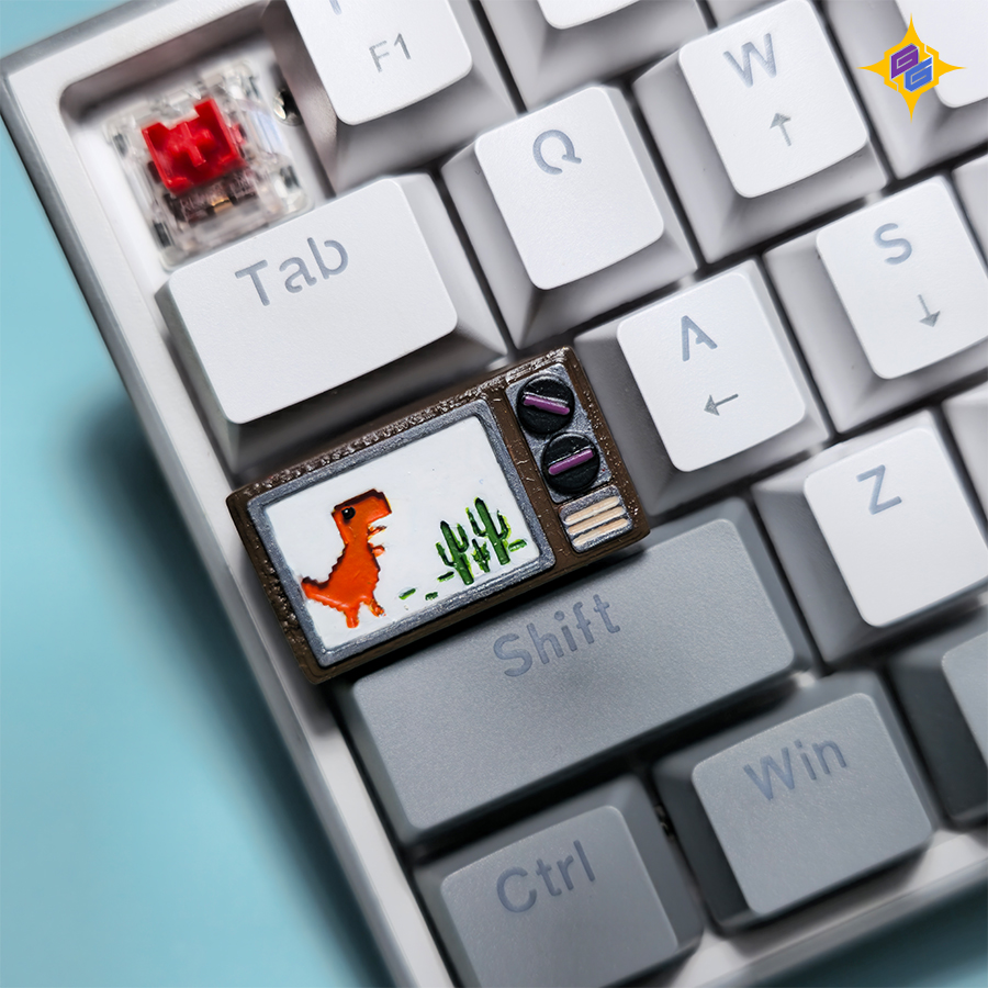 Chrome TV Keycap